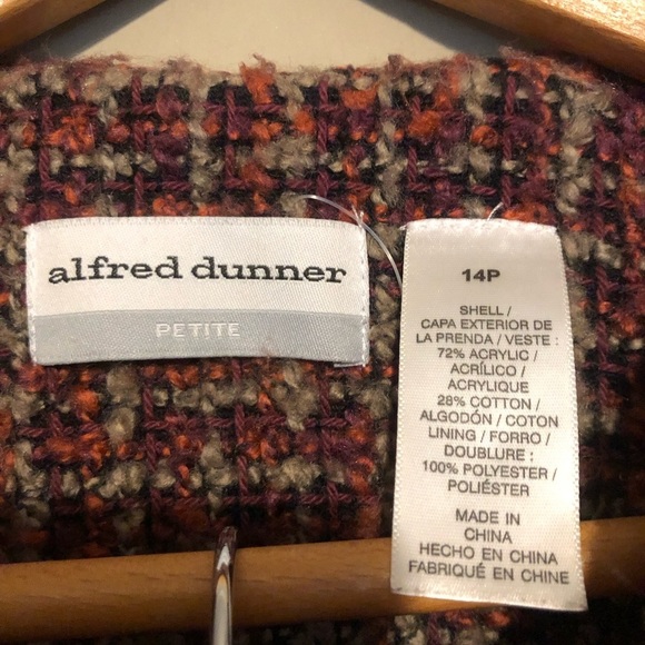 ALFRED DUNNER Vintage Blazer & Slacks Set, Tweed-Like - Picture 4 of 10